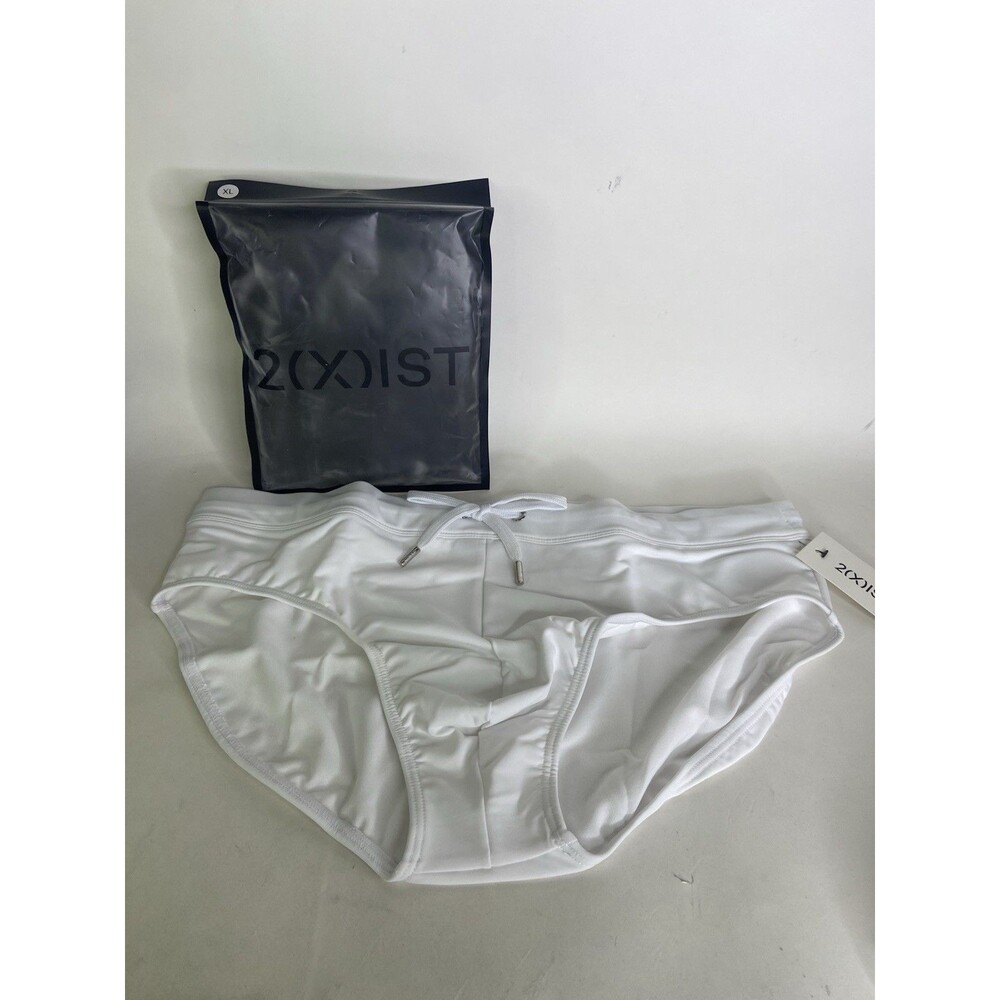 2XIST Essentials Rio Swim Brief Swimwear Bottoms White Mens Size XL